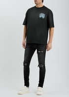Amiri Championship Printed Cotton T-shirt Black
