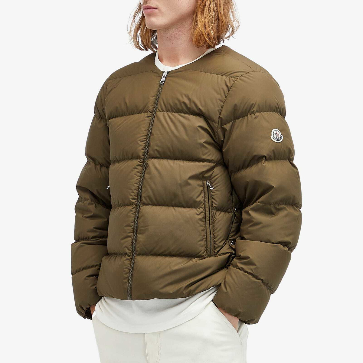 Moncler Men's Garoa Nylon Jacket in Brown Moncler