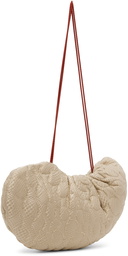 Rui Beige Quilted Cashew Bag