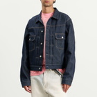 Acne Studios Men's Ryker Raw Denim Jacket in Indigo Blue