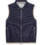 Brunello Cucinelli - Quilted Shell Down Gilet - Blue
