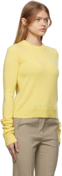Sportmax Yellow Agitare Cashmere Crewneck