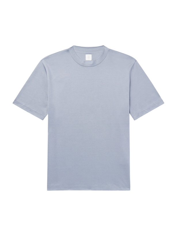 Photo: Eleventy - Cotton-Jersey T-Shirt - Blue