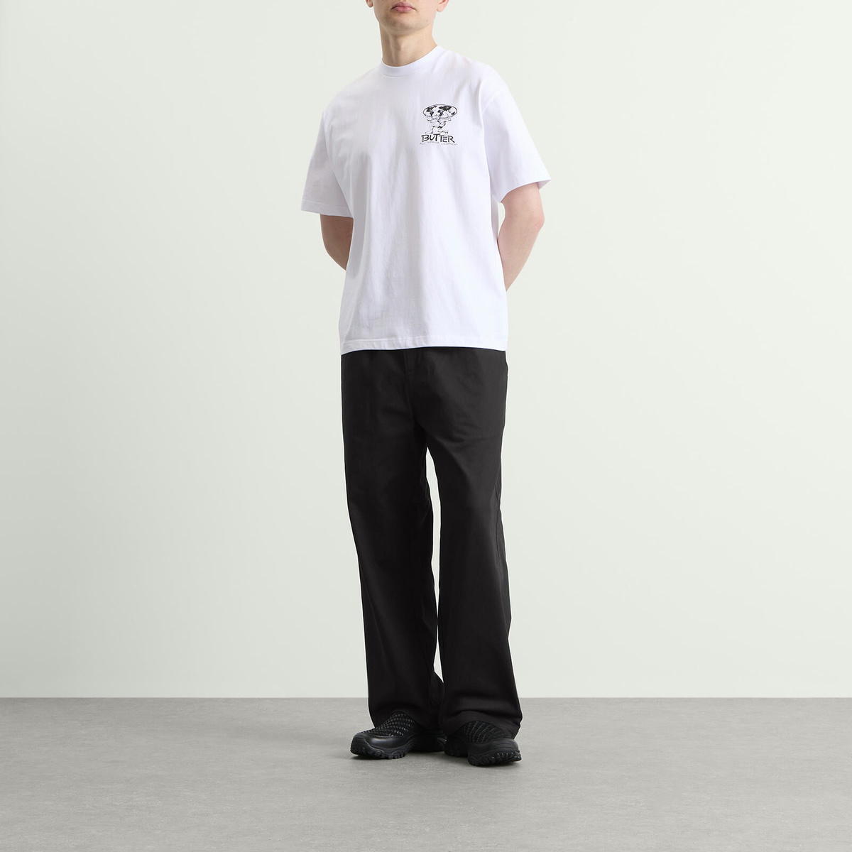 Butter Goods Men's Wide Leg Trousers in Black
