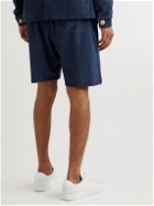 Oliver Spencer Loungewear - Ashbourne Cotton-Blend Terry Drawstring Shorts - Blue