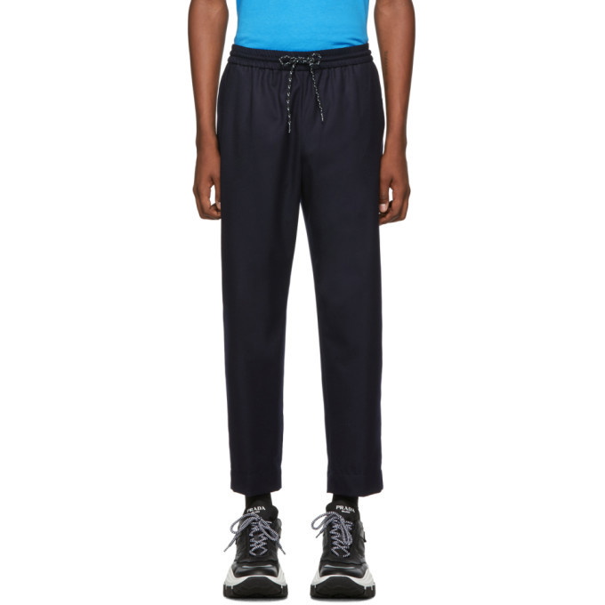 Photo: Kenzo Navy Wool Tapered Trousers