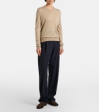 The Row Soft ruched suede loafers