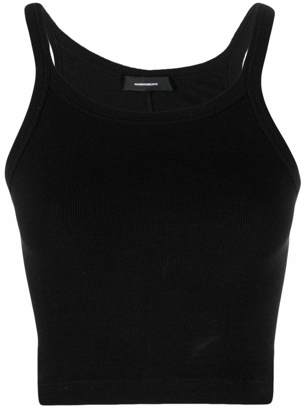 WARDROBE.NYC Ribbed Cropped Tank Top WARDROBE.NYC