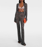 Missoni Sequined lamé flared pants