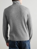 Nili Lotan - Cole Slim-Fit Ribbed Cashmere Rollneck Sweater - Gray
