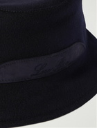 Loro Piana - Cityleisure Suede-Trimmed Cashmere Bucket Hat - Blue