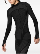 Reebok LTD Black Vector-Appliqué Mesh Top