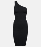 Hunza G One-shoulder seersucker minidress