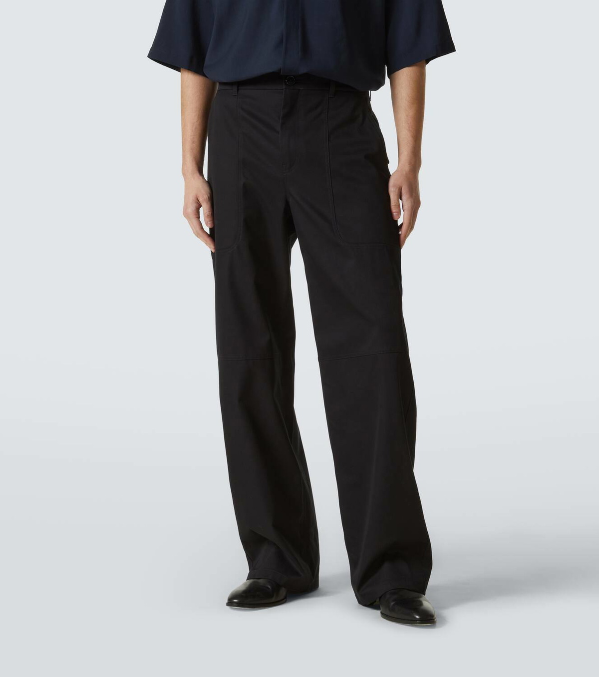 Loewe Cotton and silk cargo pants