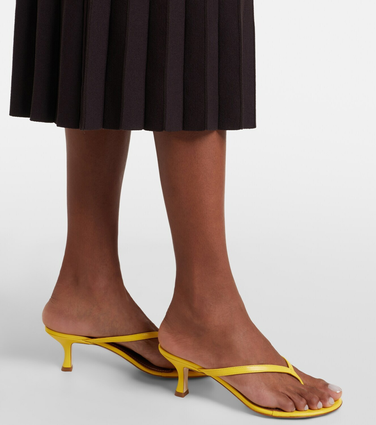 Staud Freja leather thong sandals