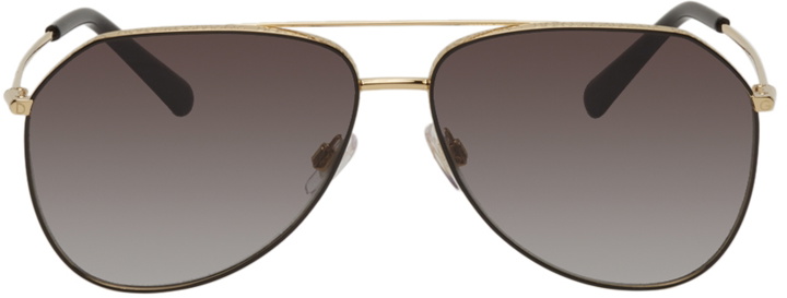 Photo: Dolce & Gabbana Gold & Black Gradient 0DG2244 Sunglasses