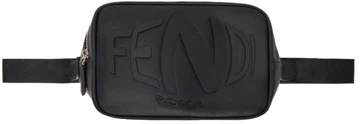 Photo: Fendi Black Logo Belt Bag