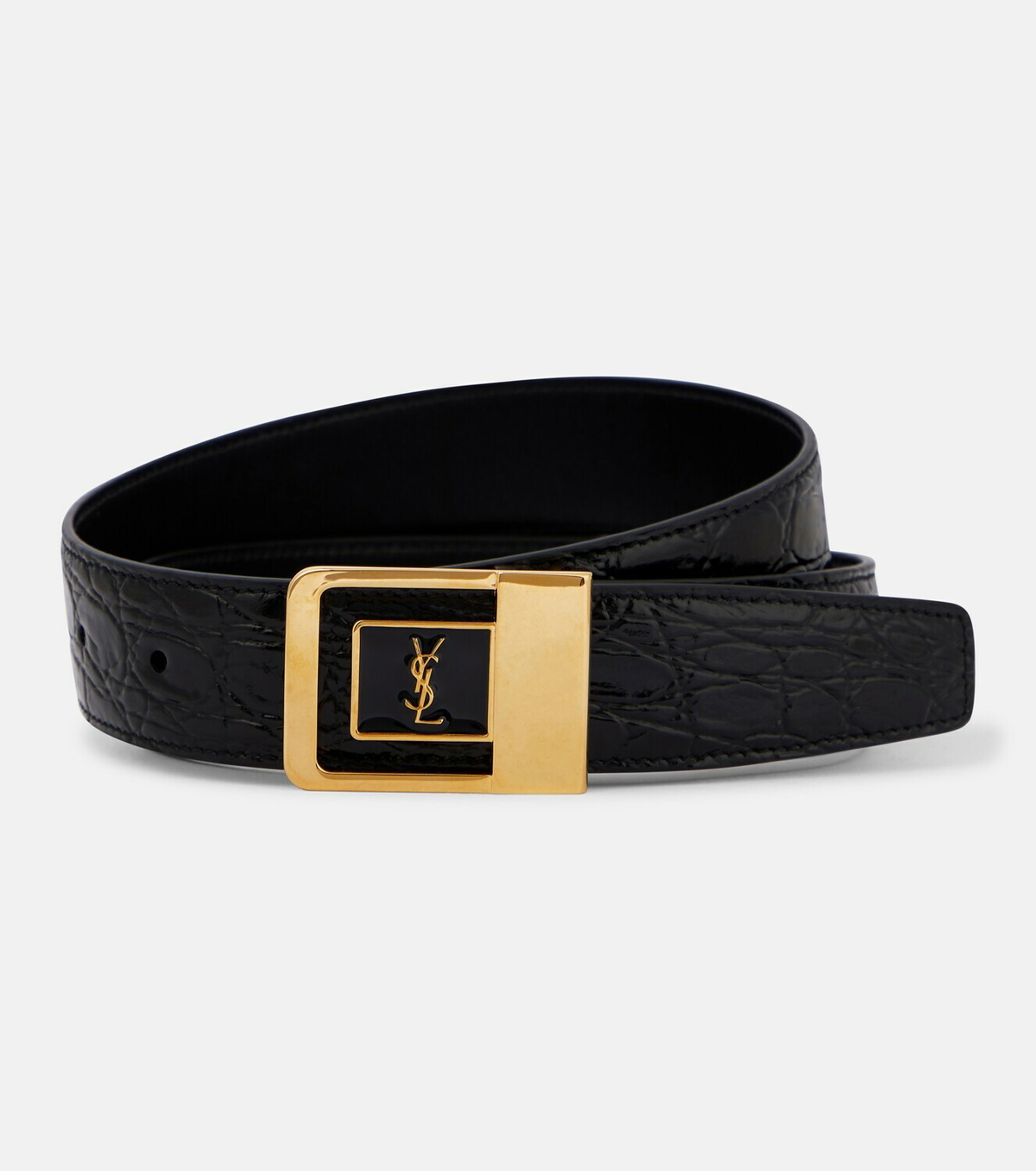 Saint Laurent Baby Lou Crinkle Lamé Leather Belt Bag - ShopStyle