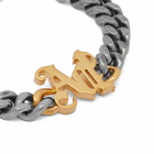 Palm Angels Women's Pa Monogram Bracelet in Silver