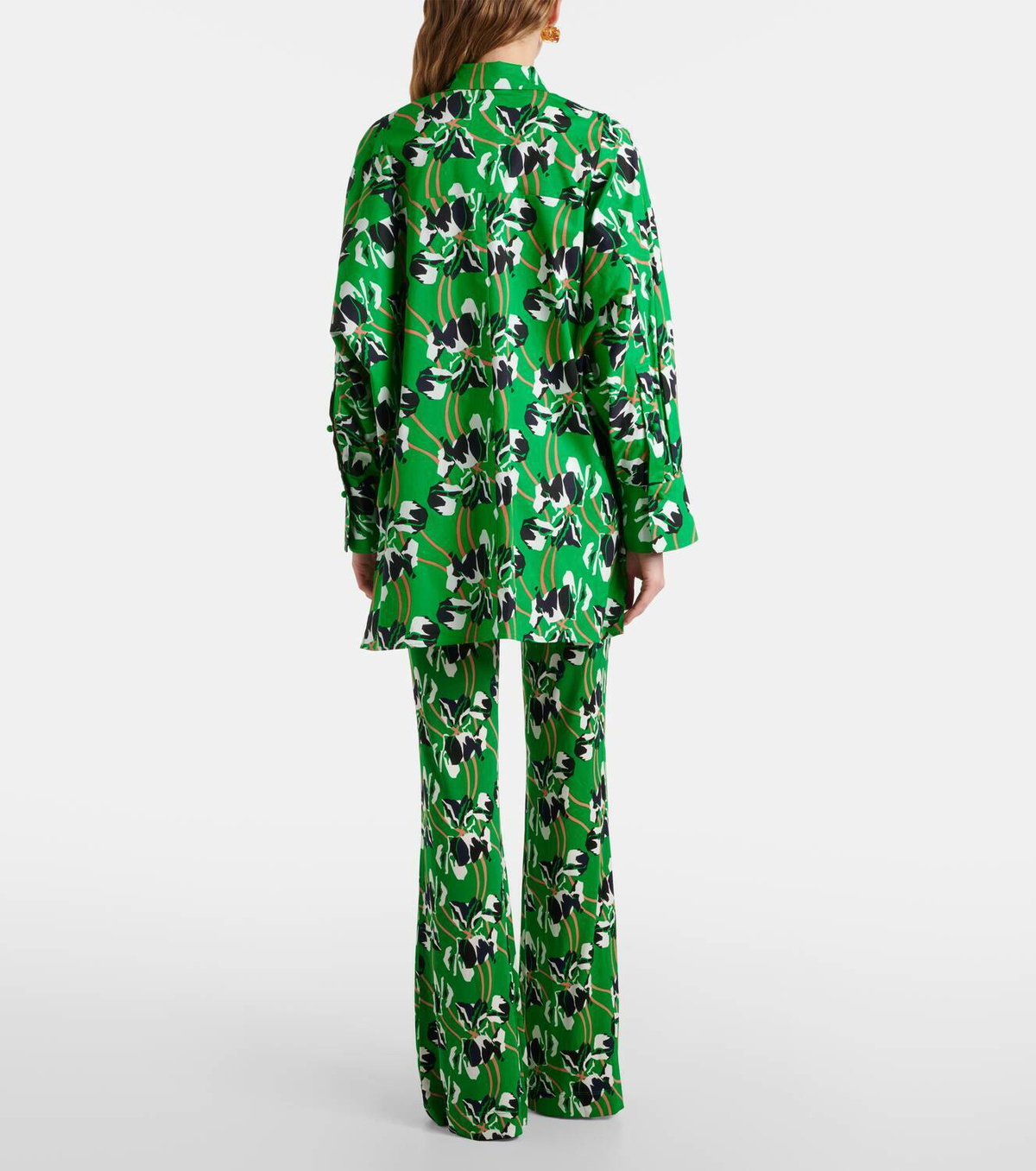 Diane von Furstenberg Caleb printed cotton blouse