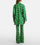 Diane von Furstenberg Caleb printed cotton blouse