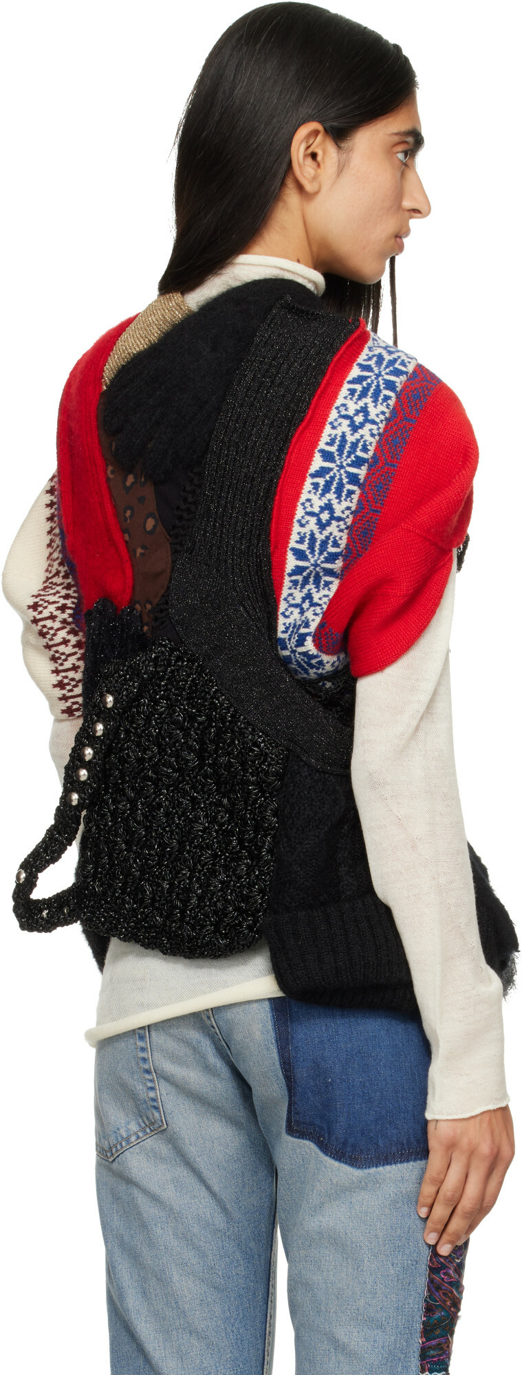 Junya Watanabe Multicolor Patchwork Cardigan
