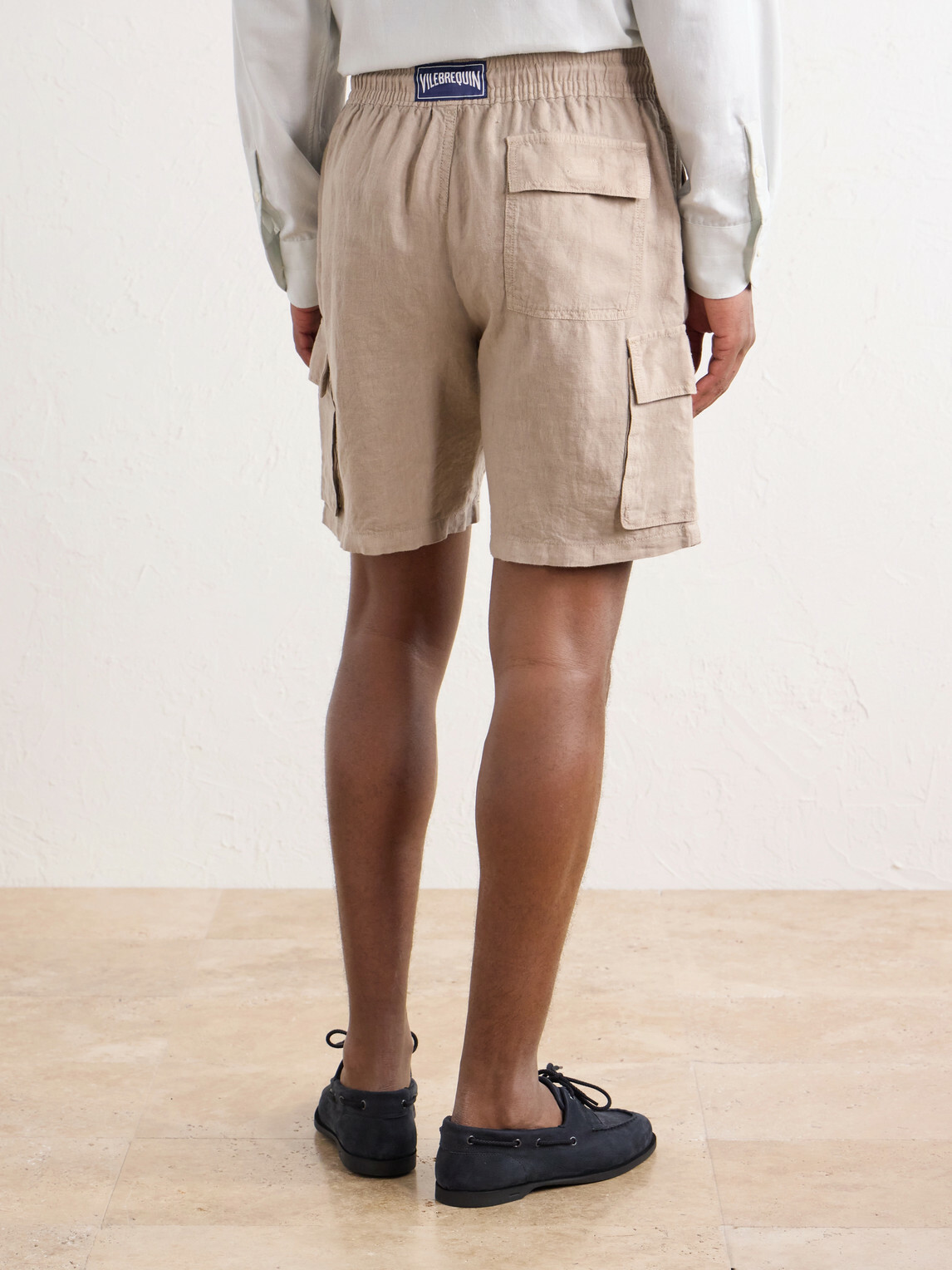Vilebrequin - Baie Straight-Leg Linen Drawstring Cargo Shorts - Neutrals
