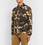 Barena - Camouflage-Print Cotton-Twill Overshirt - Green