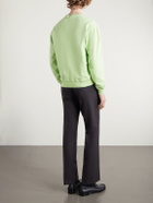 TOM FORD - Logo-Embroidered Cotton-Jersey Sweatshirt - Green