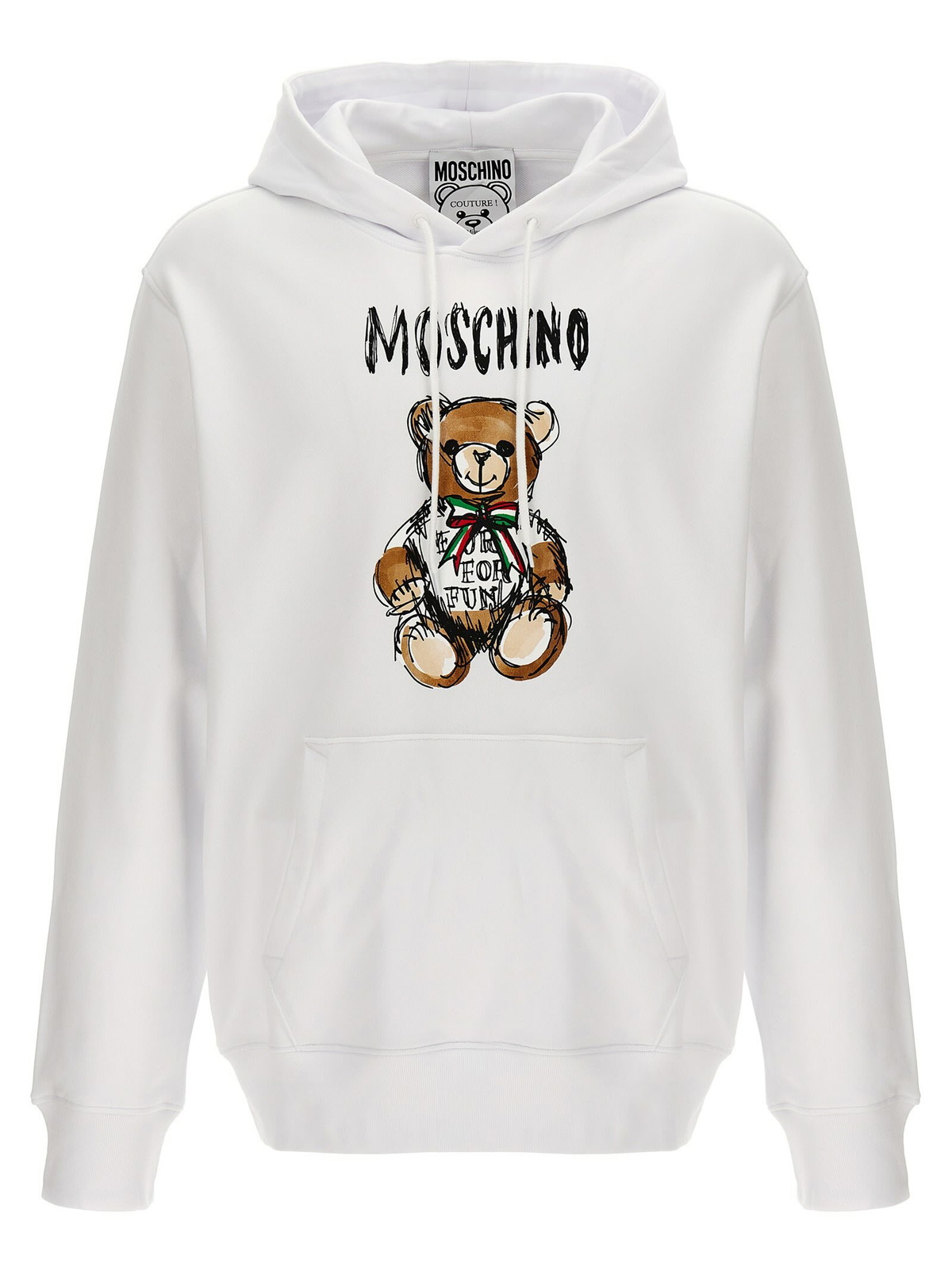 MOSCHINO hybrid sweatshirt with shirt bottom Grey Moschino