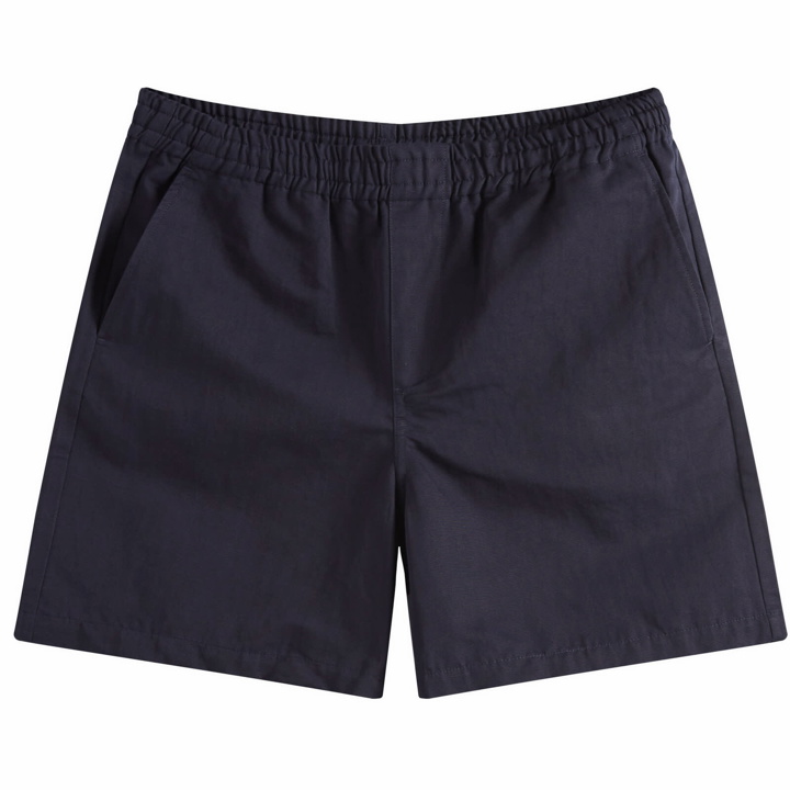 Photo: A.P.C. Men's x JJJJound Linen Shorts in Dark Navy