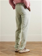 Rubinacci - Straight-Leg Pleated Striped Cotton-Seersucker Trousers - Green