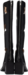 ANDREJ GRONAU SSENSE Exclusive Black Star Cut Boots