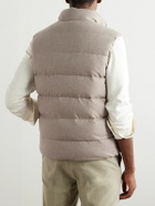 Incotex - Montedoro Quilted Cashmere-Blend Down Gilet - Neutrals
