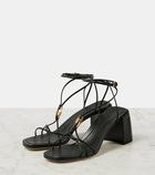 Jimmy Choo Onyxia 70 leather sandals