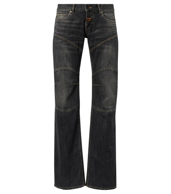 Photo: Balenciaga Distressed low-rise wide-leg jeans