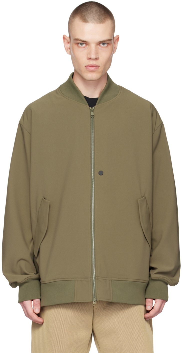 Descente ALLTERRAIN Khaki Unlined Bomber Jacket Descente ALLTERRAIN