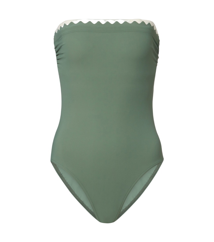Photo: Karla Colletto Lia scalloped bandeau swimsuit