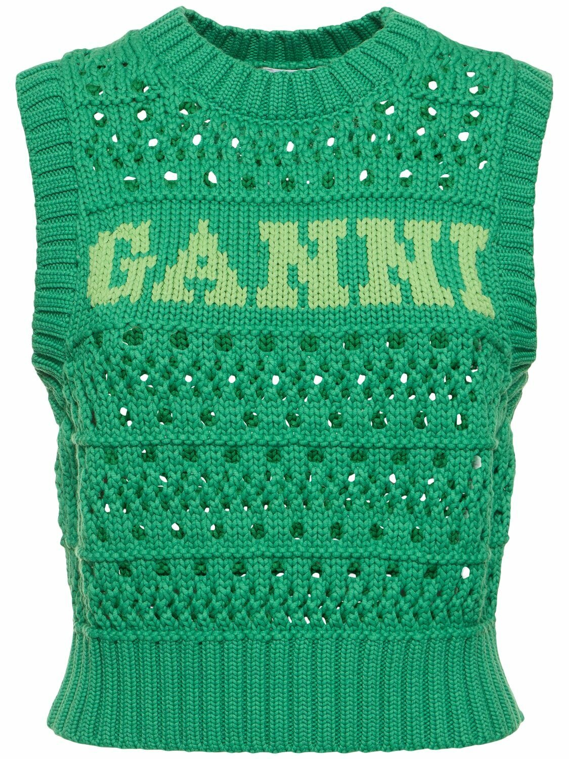 Photo: GANNI Logo Rope Short Vest