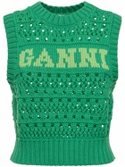 GANNI Logo Rope Short Vest