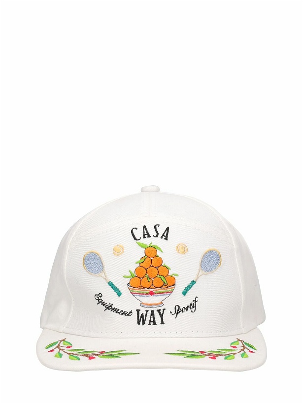 Photo: CASABLANCA - Casa Way Cotton Baseball Cap