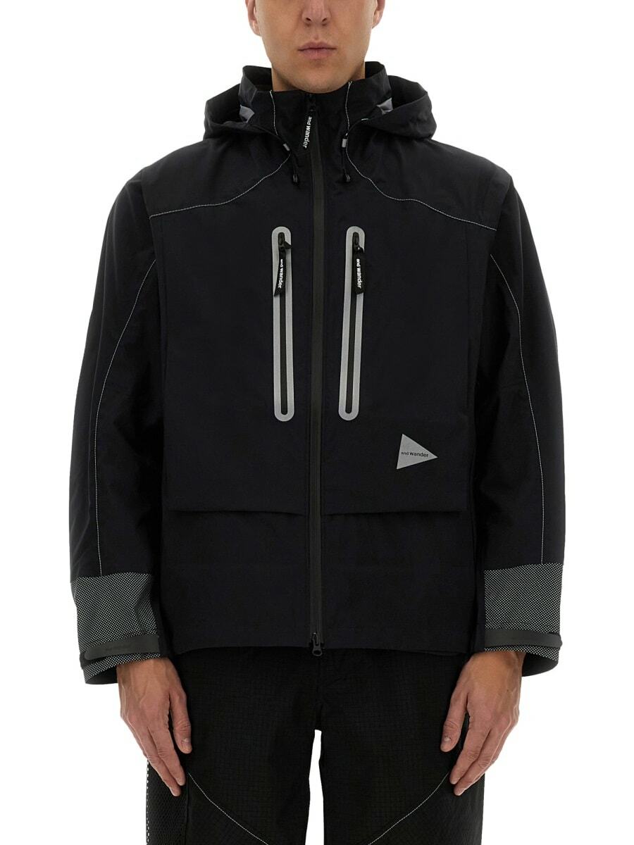 トップス and wander fleece base band collar shirt and wander Black & Gray Fleece Base Band Collar Shirt and Wander