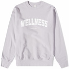 Sporty & Rich Men's Wellness Ivy Crew Sweat in Faded Lilac/White