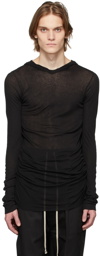 Rick Owens Black Jersey Hoodie