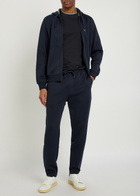 Brunello Cucinelli Tapered-leg Cotton-blend Sweatpants Navy