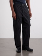 Stone Island - Wide-Leg Cotton Ripstop Cargo Trousers - Black