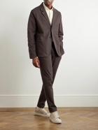 Mr P. - Garment-Dyed Cotton-Blend Twill Blazer - Brown