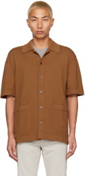 ZEGNA Brown Button Shirt