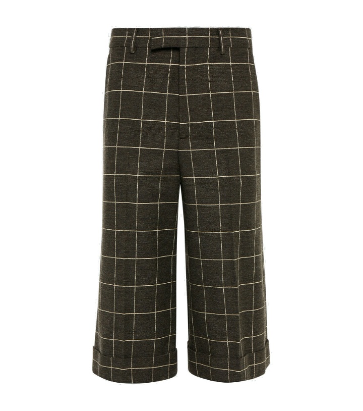 Photo: Gucci - Checked wool-blend short pants