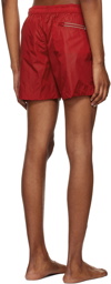 Moncler Red Drawstring Swim Shorts